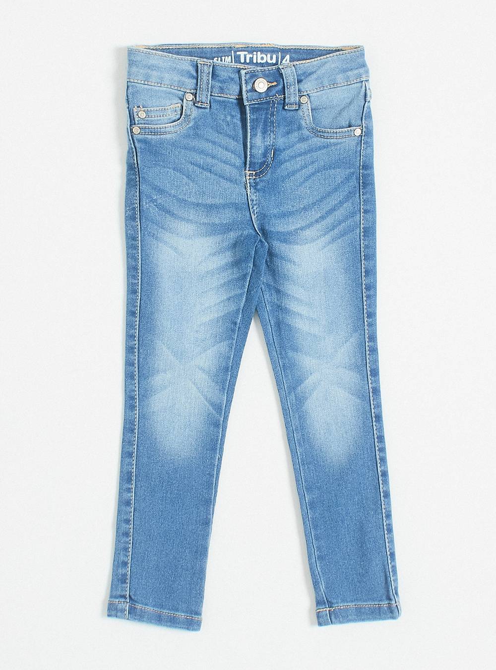 Tribu jeans regular básico niña (color: azul eléctrico. talla: 10)