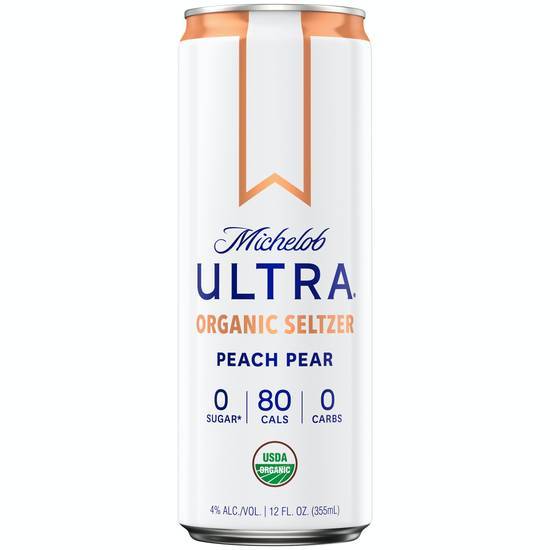 Michelob Ultra Peach Pear Organic Seltzer (12oz can)