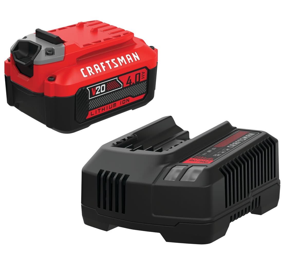 CRAFTSMAN V20 20 -Volt 1 -Pack Lithium-ion ( 4.0 Ah Battery and Charger )
