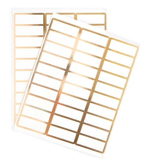Recollections Address Label Stickers, Gold (240 ct)