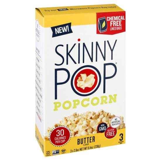 Skinny Pop Butter Flavor Popcorn
