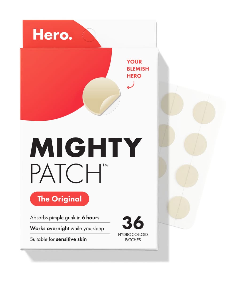 Hero Mighty Patch the Original Hydrocolloid Patches, 12 mm (36 ct)