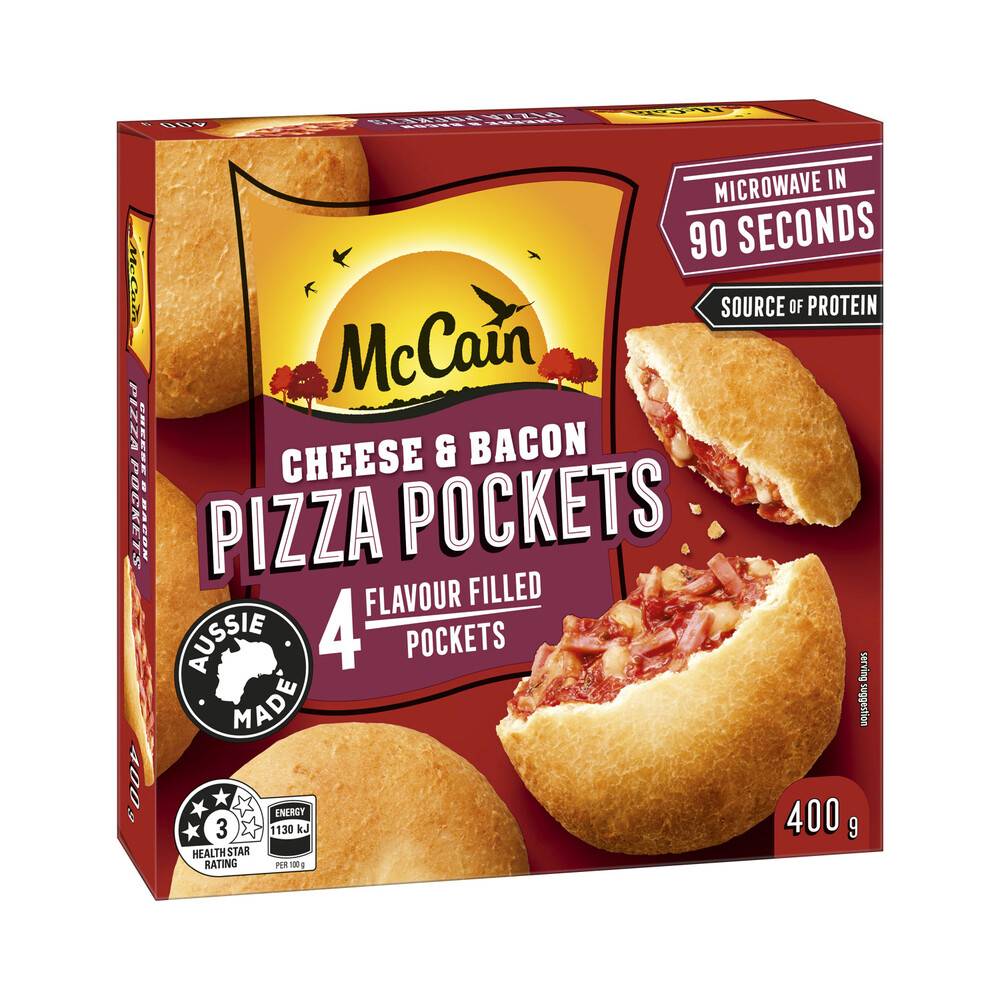 Mccain  Pizza Cheese Bacon Pocket Snacks