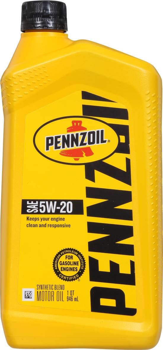 Pennzoil Sae 5w-20 Synthetic Blend Motor Oil