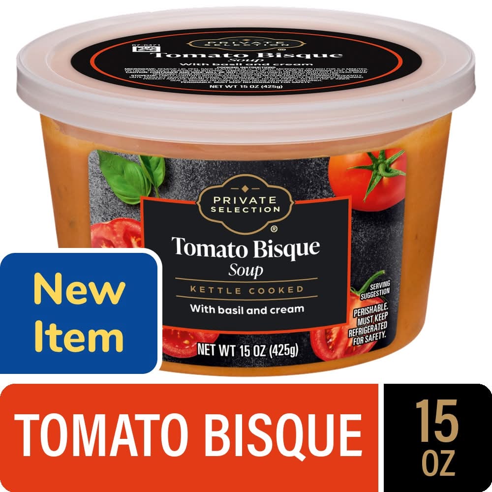 Private Selection Kettle Cooked Soup, Tomato Bisque, (15 oz)