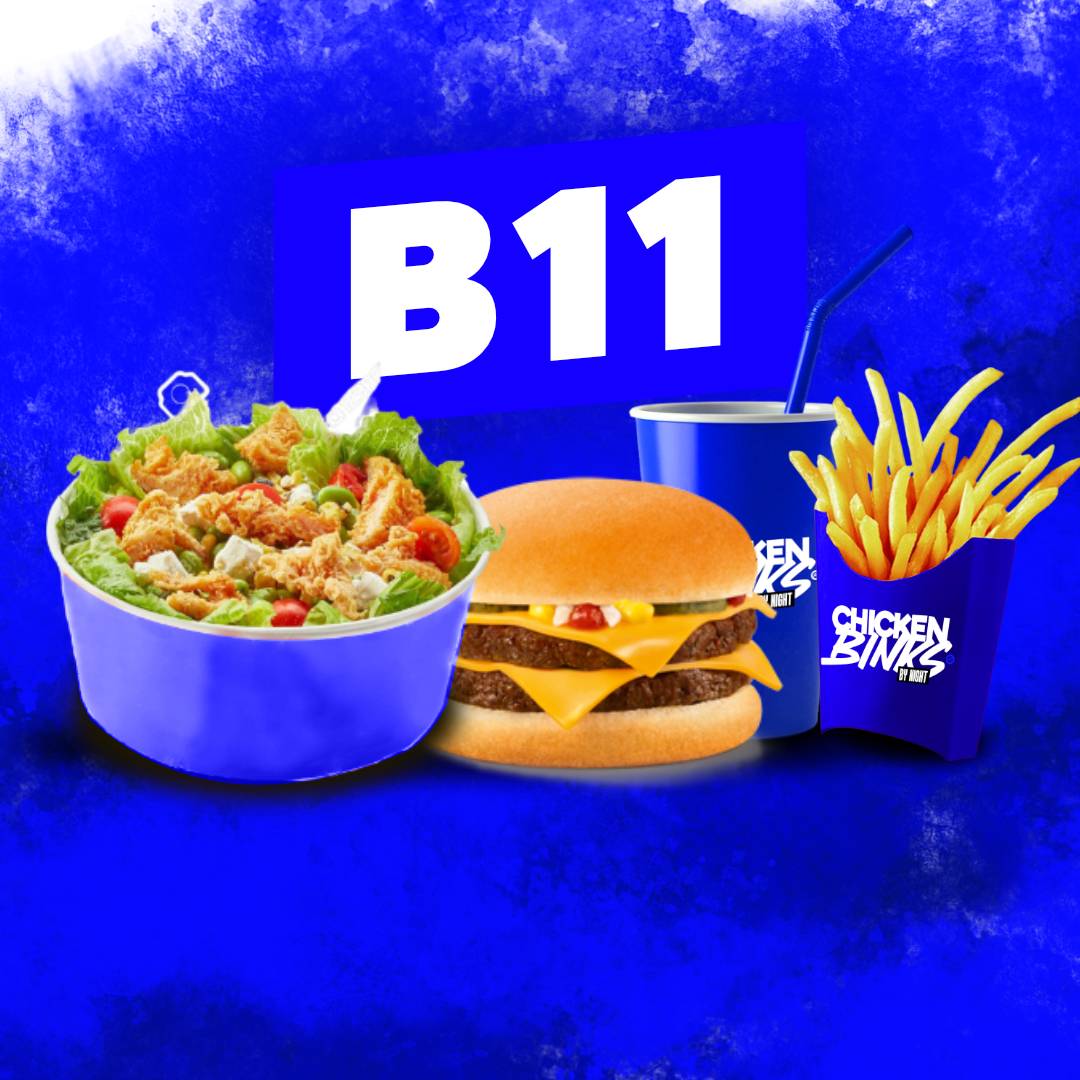 B11 Salade Crispy + Double Cheese
