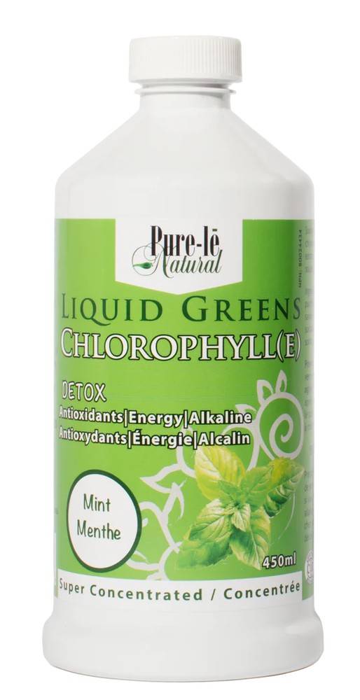 Pure Le Natural Green Liquids Chlorophyll Mint (450 ml)