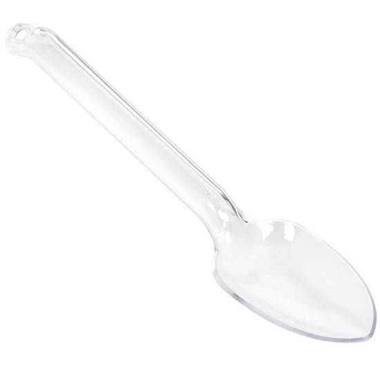 Clear Plastic Serving Spoon, 12in