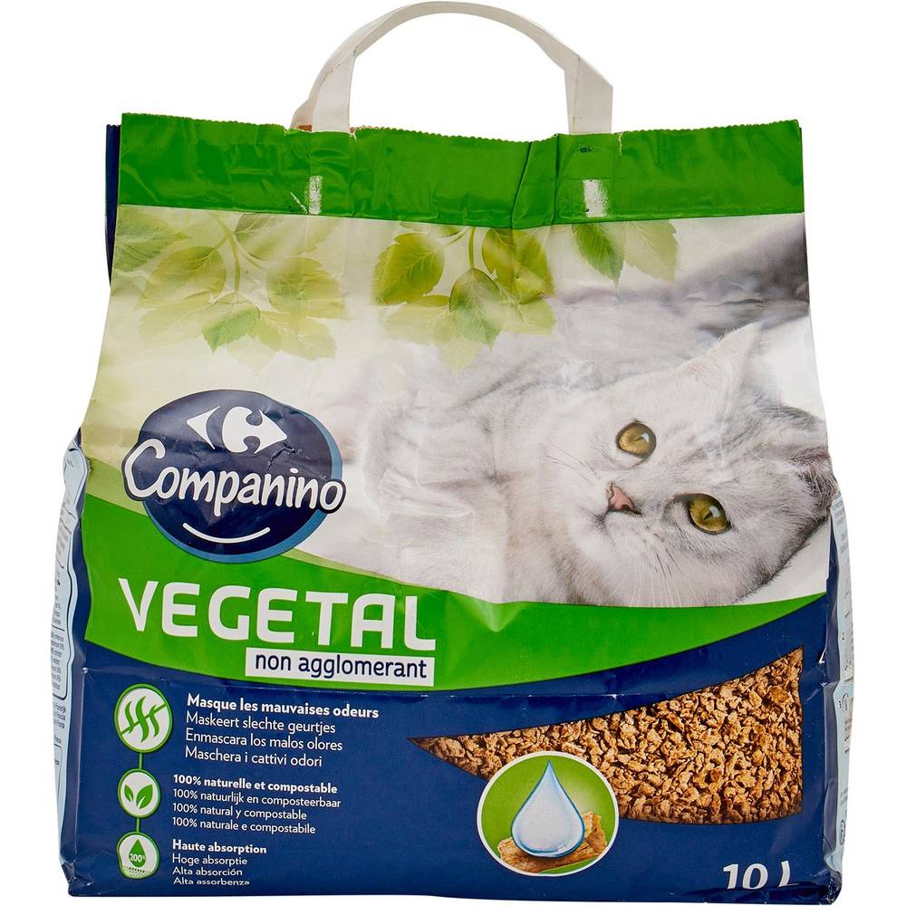 Carrefour - Litière pour chats végétale (4,2kg)