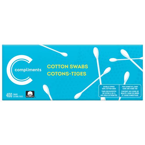 Compliments Cotton Swabs 400 Count