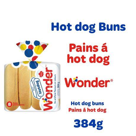Wonder White Hot Dog Buns (8 ct)