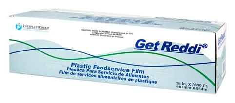 Get Reddi Plastic Foodservice Film Wrap, 18 In X 3000 Ft