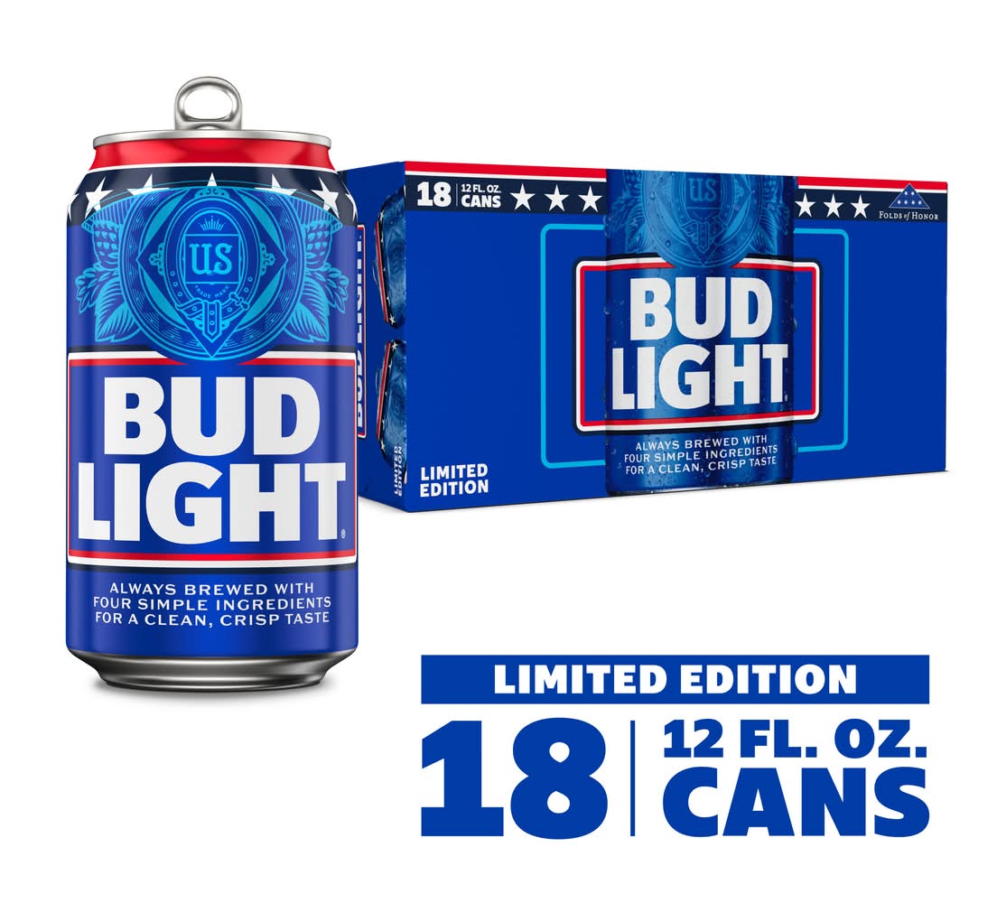 Bud Light Limited Edition American Lager Beer (18 x 12 fl oz)