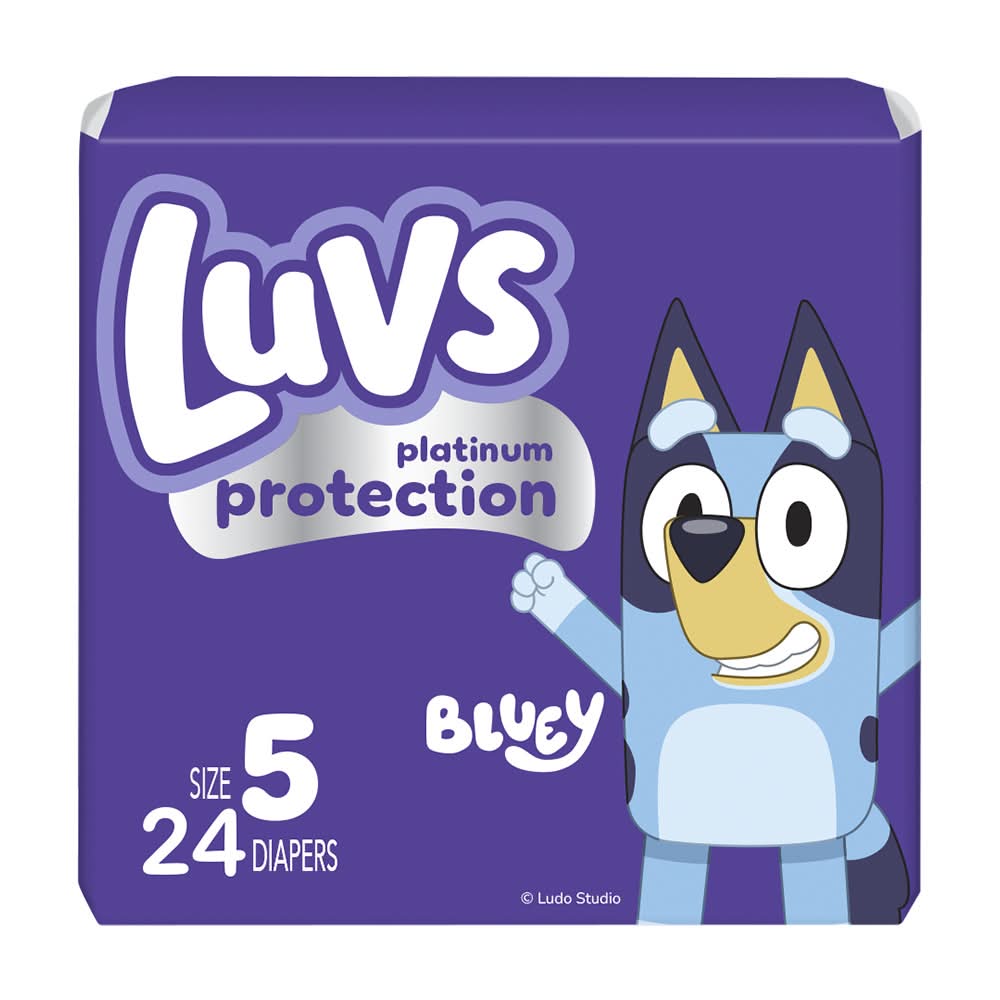 Luvs Platinum Protection Baby Diapers, 5 (24 ct)