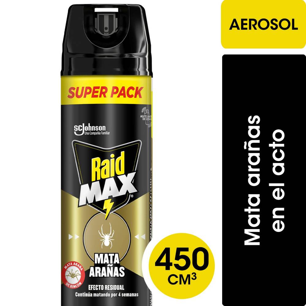 Raid insecticida mata arañas (374 g)