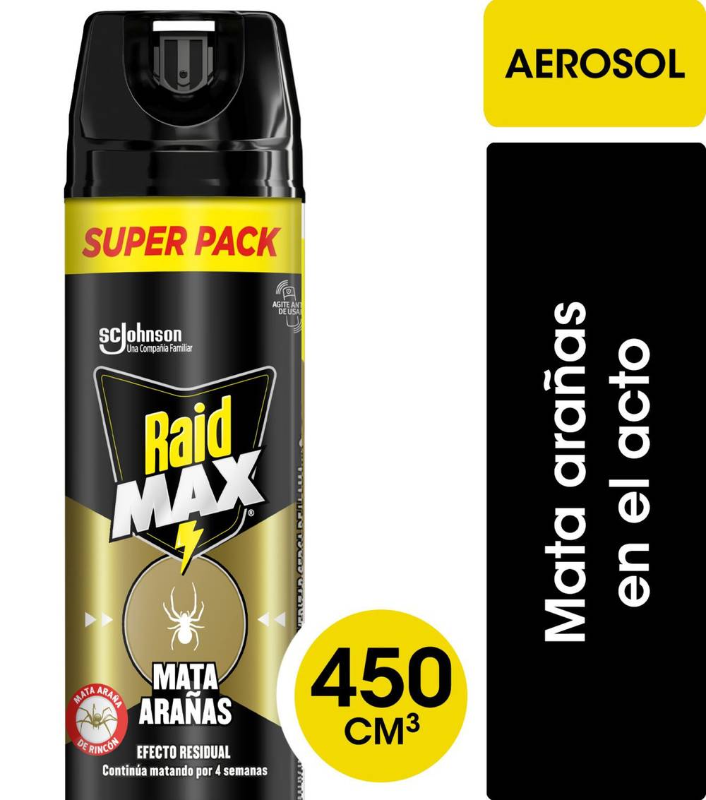 Raid · Insecticida mata arañas (374 g)