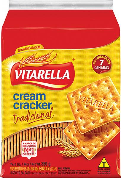 Vitarella biscoito salgado cream cracker tradicional (350 g)