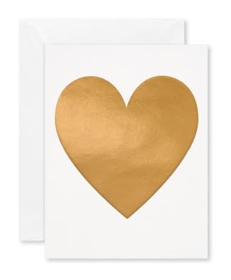 Carlton Cards Gold Heart Blank Cards With Envelopes (10 ct)