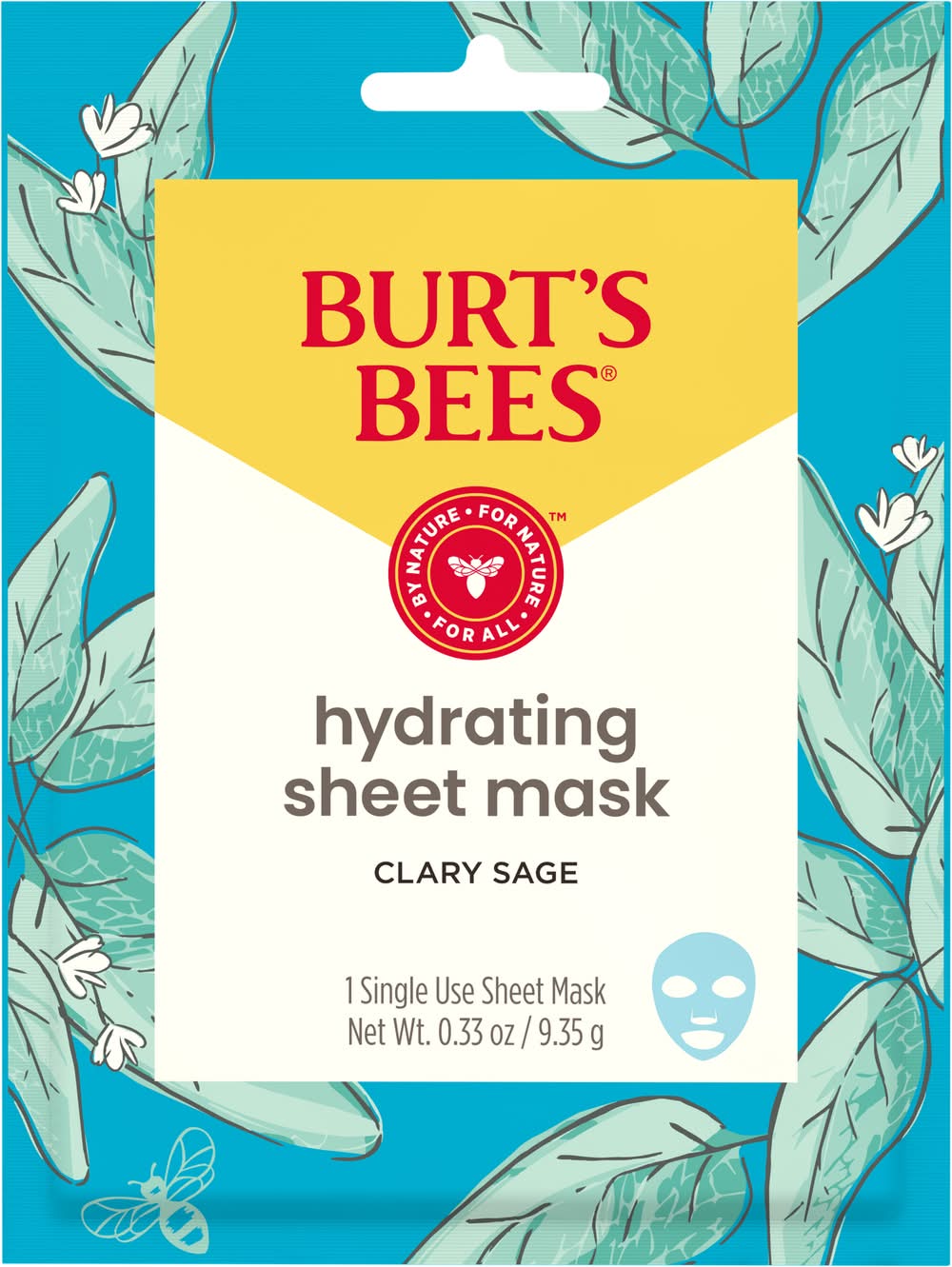Burt's Bees Clary Sage Hydrating Sheet Mask (0.4 oz)