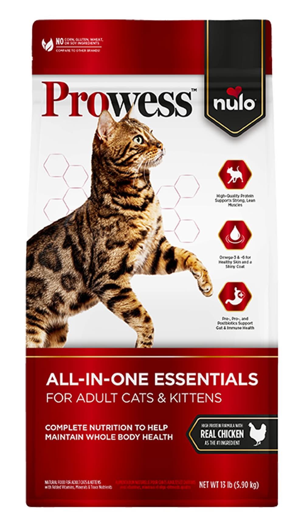 Nulo Prowess All-In-One Essentials All Life Stages Dry Cat Food - Natural, Chicken (Flavor: Chicken, Size: 13 Lb)