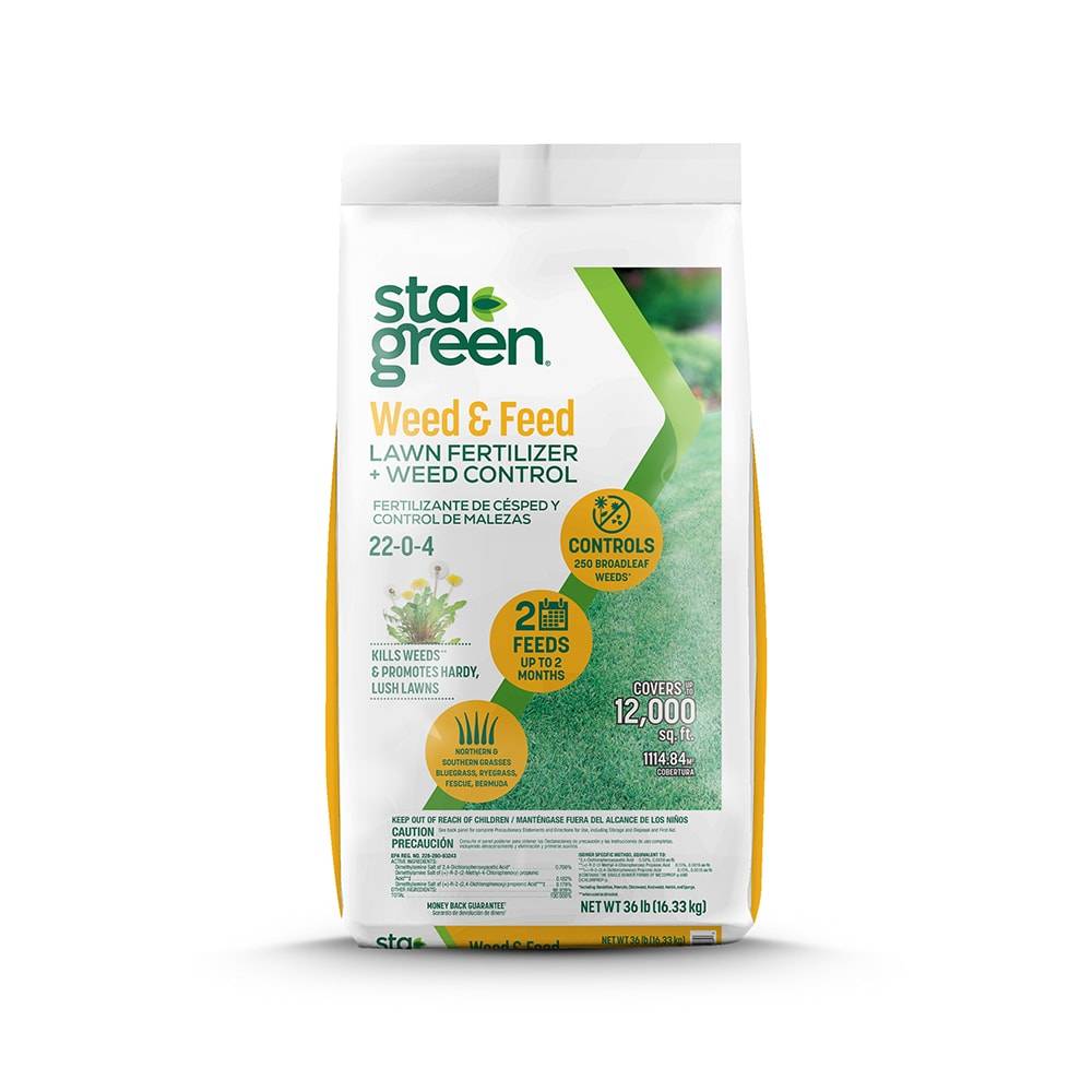 Sta-Green Northern Weed and Feed 36-lb 12000-sq ft 22-0-4 Weed & Feed Fertilizer | P159821N