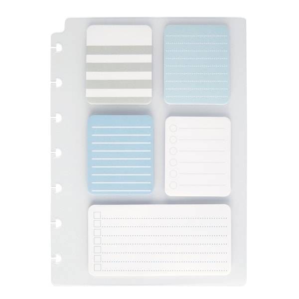 Tul Discbound Lined Sticky Note Pads, Assorted Colors