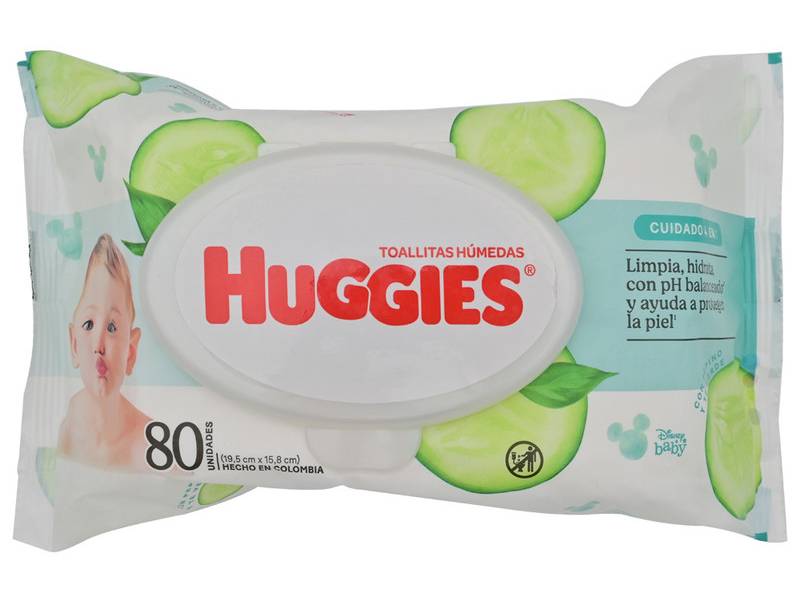 Huggies TOALL HUM CUIDADO 4 EN 1 *80