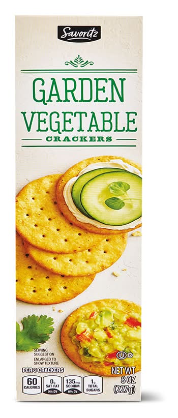 Savoritz Garden Vegetables Crackers (8 oz)