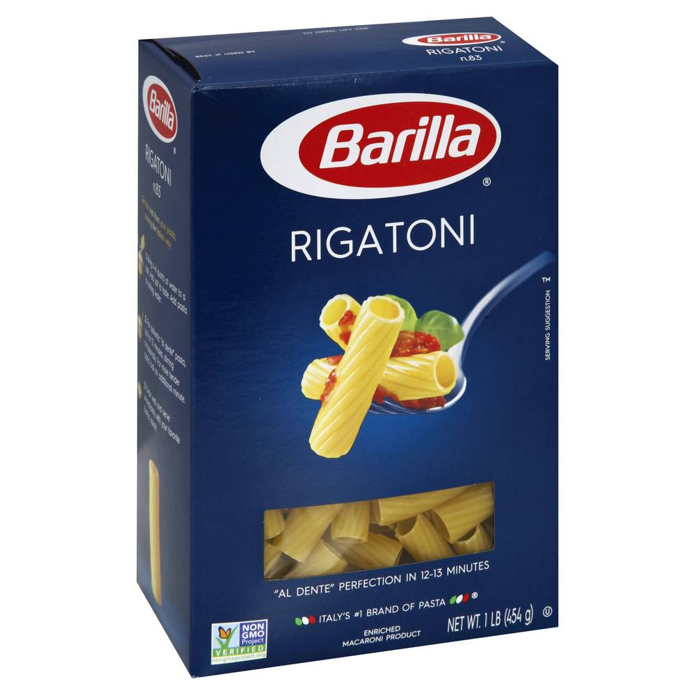 Barilla Pasta No. 83 Rigatoni (1 lbs)