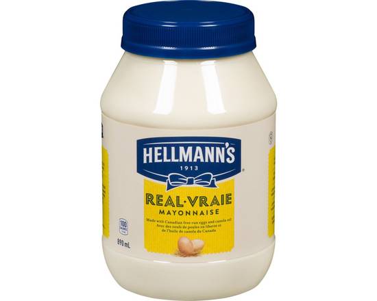 Hellmann's · Mayonnaise sans gluten - Real mayonnaise (890 mL)