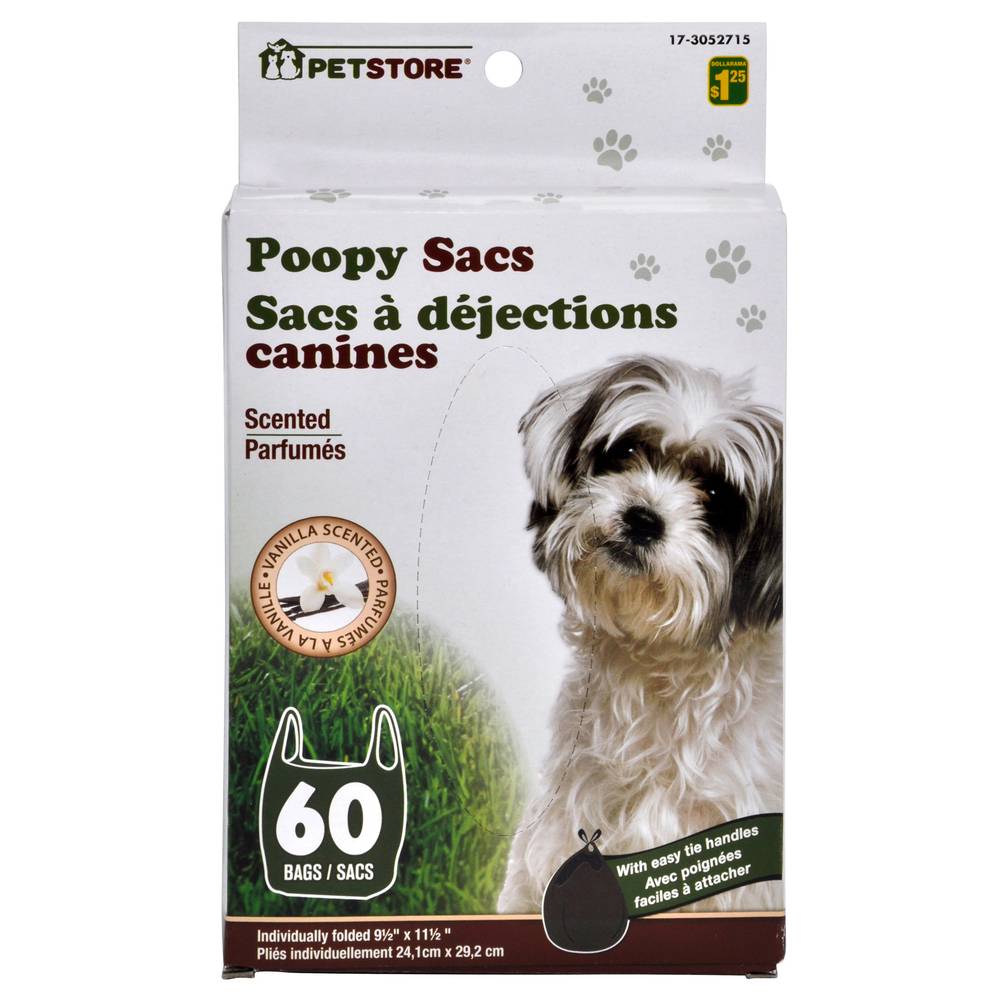 Poopy Sacs, 60 Pack