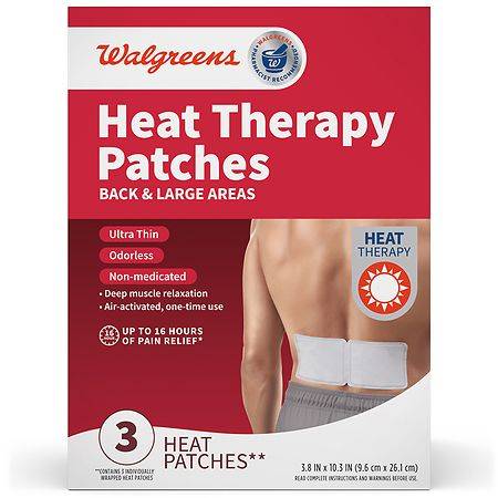 Walgreens Heat Therapy Patches For Back and Large Areas - 3.0 ea