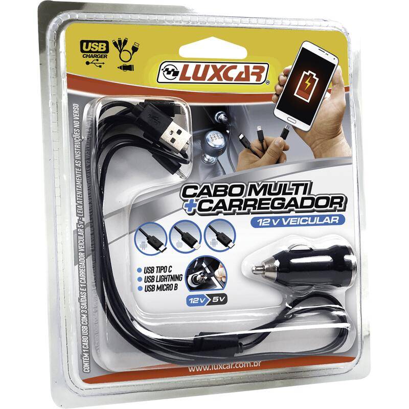 Luxcar cabo multi+carregador (1 un)