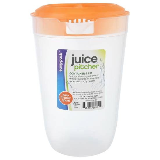 Easy pack Container & Lid Juice Pitcher