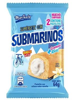 Pastel Submarinos Vainilla 64 g
