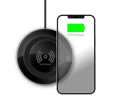 Black Power Pad 2 Fast Wireless Charger