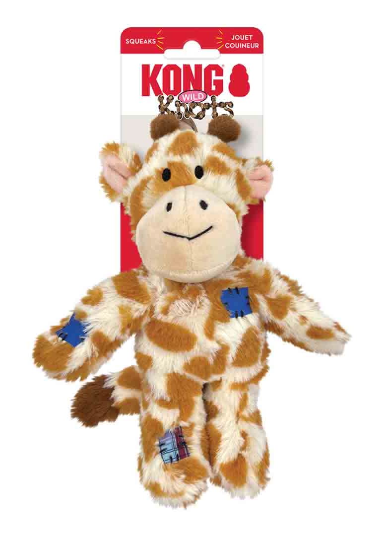 KONG S/M, Wild Knots Giraffe Plush Dog Toy