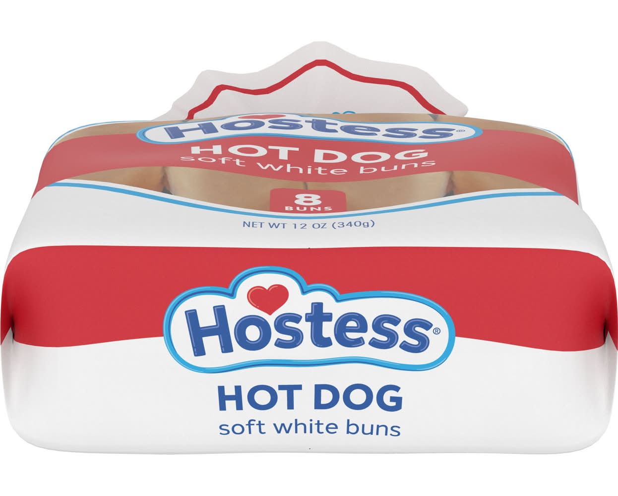 Hostess Soft White Hot Dog Buns (12 oz, 8 ct)