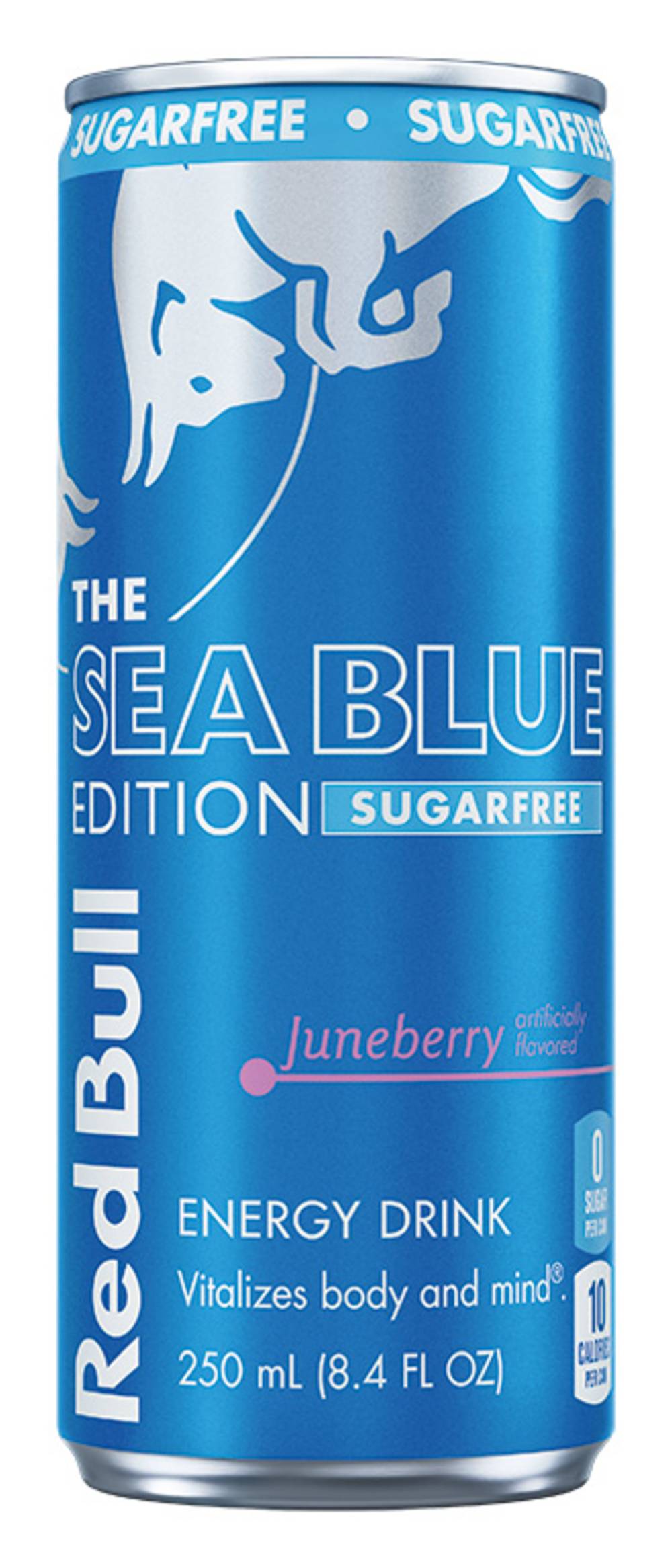 Red Bull The Sea Blue Edition Sugarfree Energy Drink, Juneberry (8.4 fl oz)