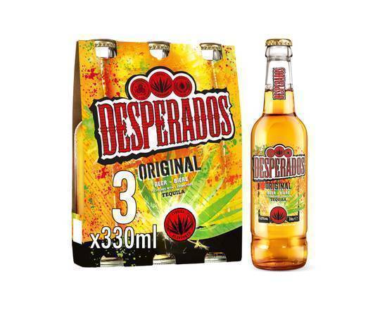 Desperados Tequila Lager Beer 3 x 330ml Bottles