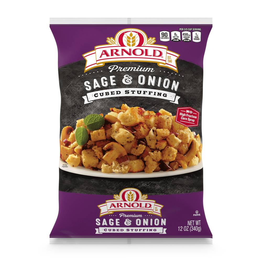 Arnold Premium Sage & Onion Cubed Stuffing (12 oz)