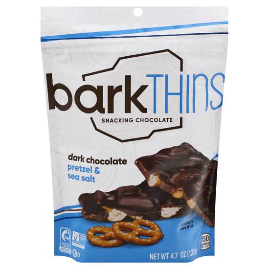Barkthins Pretzel & Sea Salt Snacking & Dark Chocolate