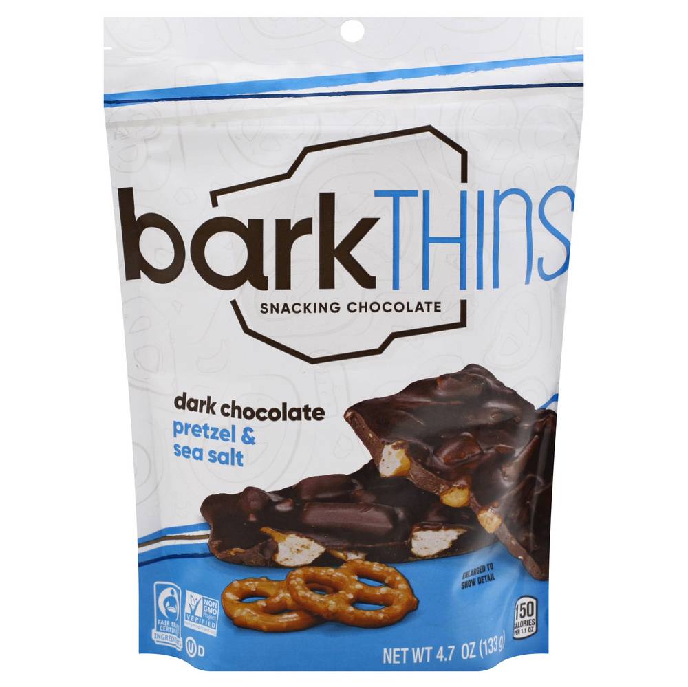 Barkthins Pretzel & Sea Salt Snacking & Dark Chocolate (4.7 oz)