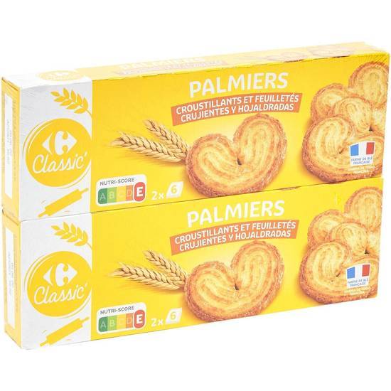 Carrefour Classic' - Biscuits palmiers (2 pièces)