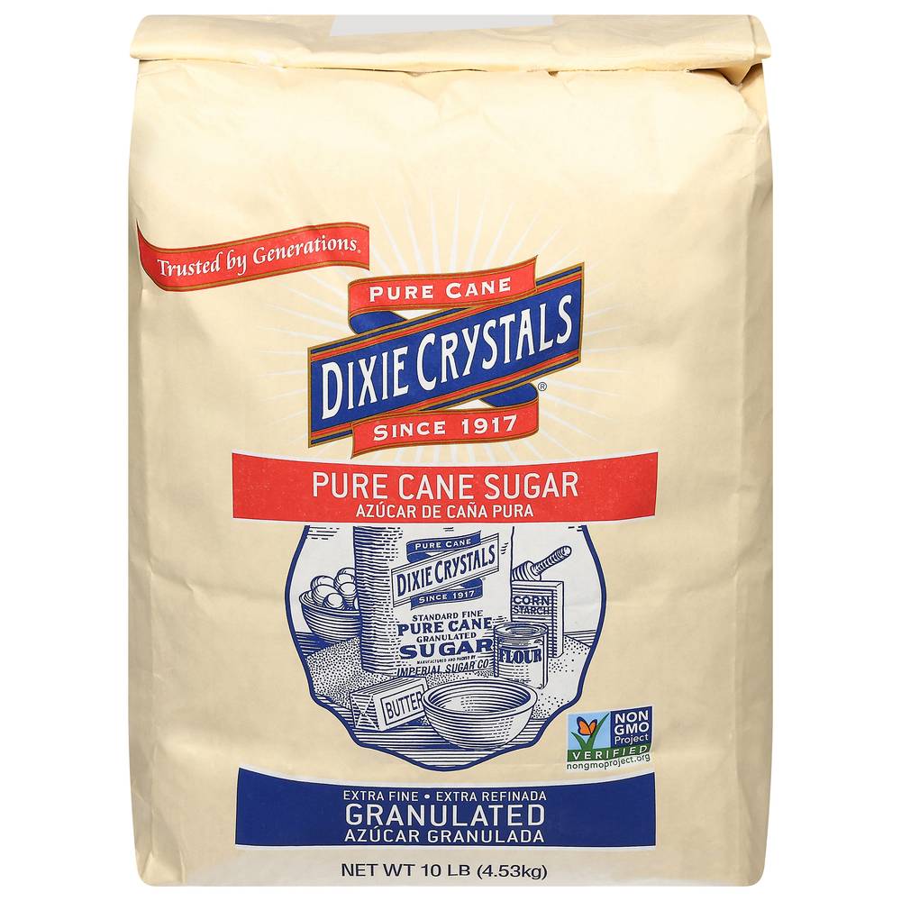 Dixie Crystals Pure Cane Granulated Sugar (10 lbs)