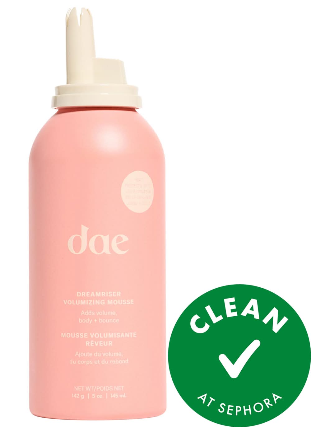 Dae Dreamriser Volumizing + Hydrating Hair Mousse with Heat Protection 5oz/142g