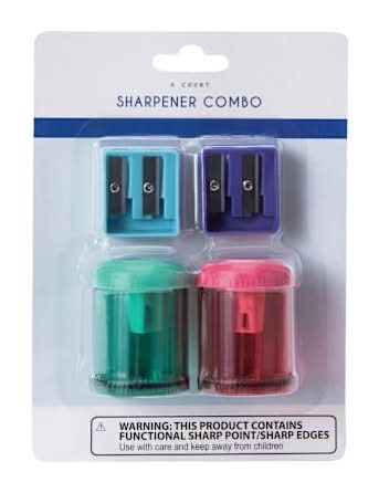 Pencil Sharpener Set 4-Count