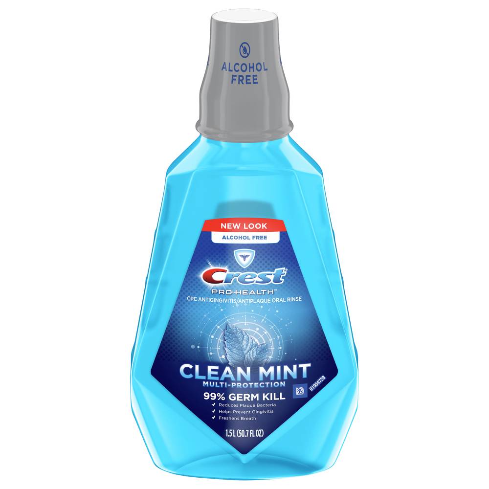 CREST Pro Health Mouthwash, Clean Mint (50.7 fl oz)