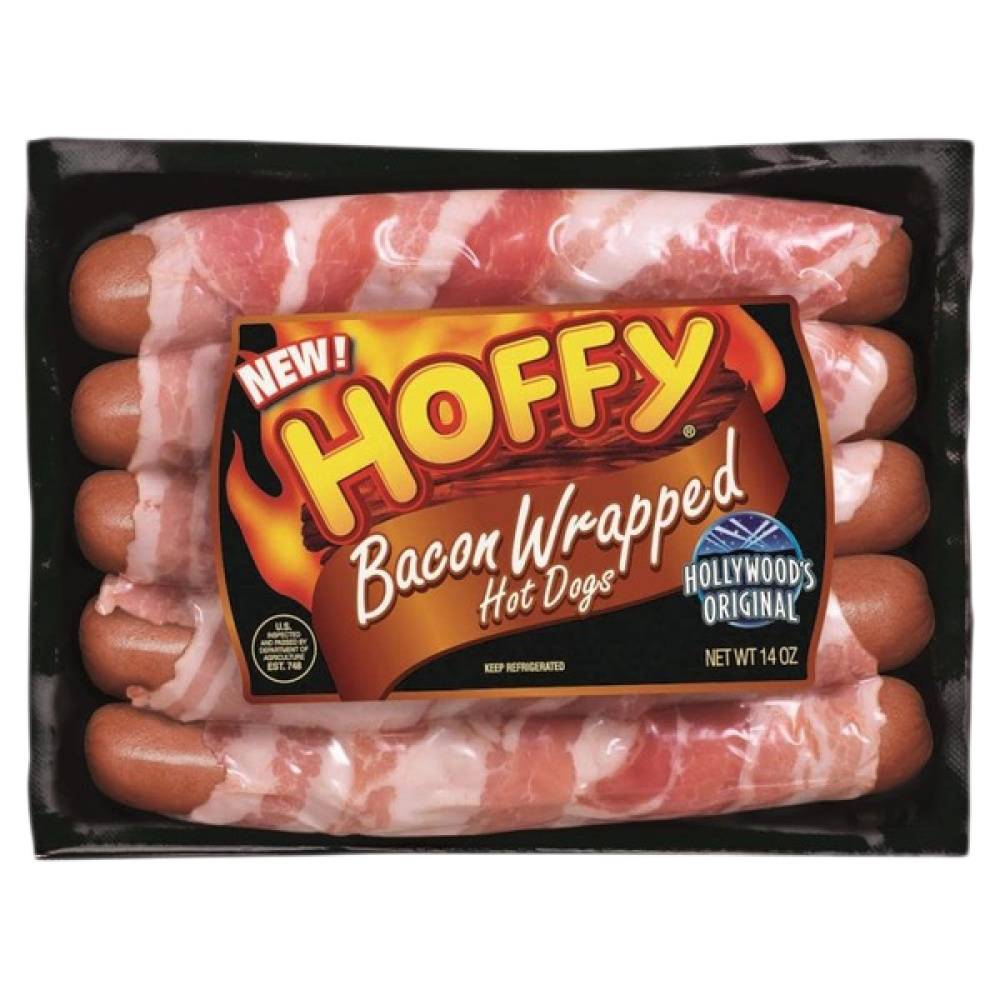 Hoffy Bacon Wrapped Hot Dogs (14 oz)