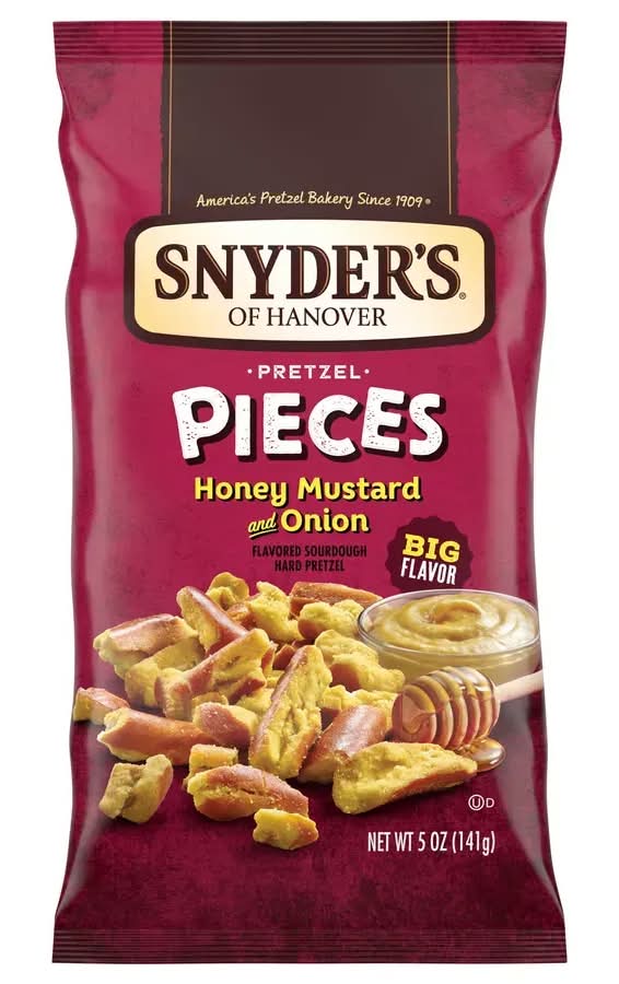 Snyder's Pieces Honey Mustard and Onion Pretzels